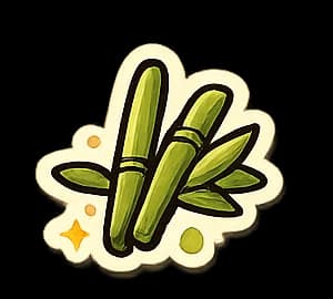 Bamboo sticker